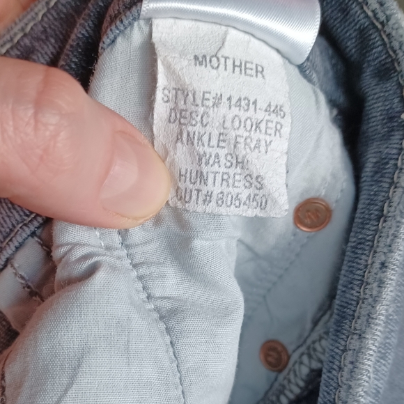 MOTHER - Looker Ankle Fray Jeans- Huntress, Gray Wash, Sold on Revolve - Picture 10 of 16
